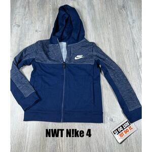 NWT Blue Nike Hoodie Boys Size 4